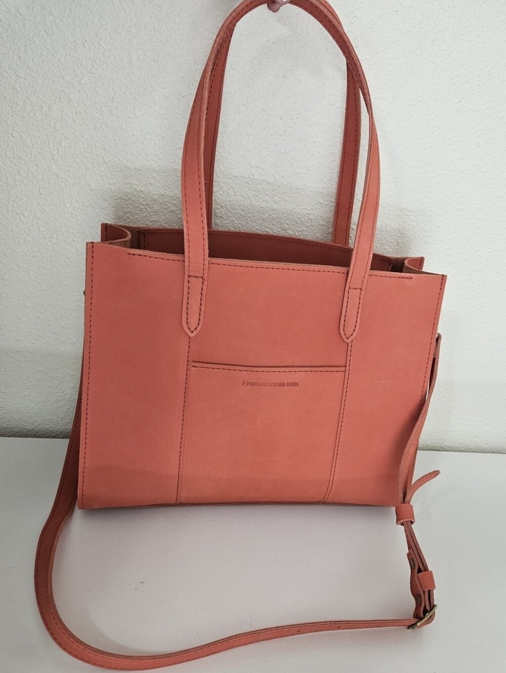 Portland Leather Goods East/West Lola Crossbody Bag In Sherbet - C Grade
